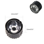 lentille led noir gris moderne 1w 3w 5w 5deg 8deg 15deg 25deg 30deg 45deg