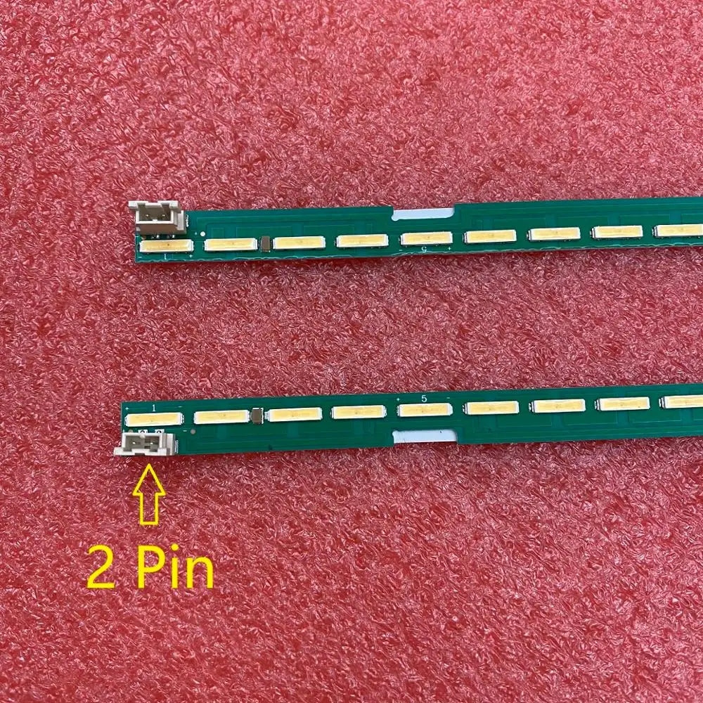 bande led vert imprimée points dorés circuit imprimé connecteurs deux broches rétroéclairage télévision aluminium