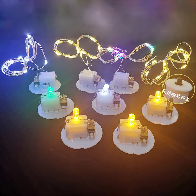 décoration led mini lumières blanc adhésives 10 pièces mariage anniversaire noël