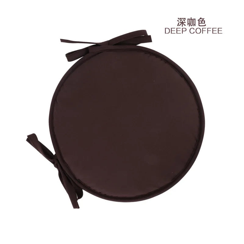 coussin chaise rond siège décoration maison moderne couleur unie