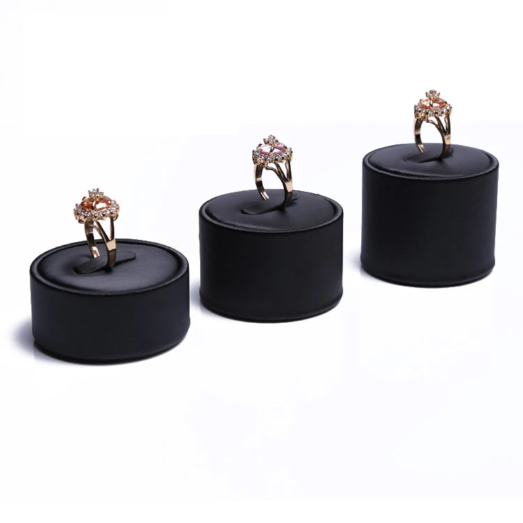 support bague noir clips moderne présentoir bijoux exposant bagues luxe affichage retail organiser vitrine