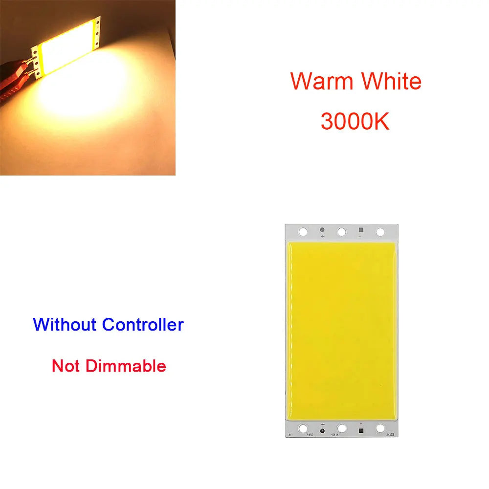 panneau led 12v 15w 1500lm blanc jaune moderne télécommande lumière travail