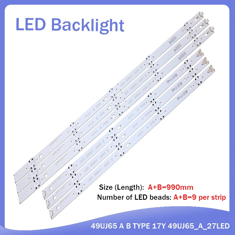 barre éclairage led industrielle blanc points noirs clips 990mm 9led bande