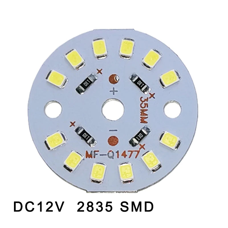 plaque led circulaire blanc diodes smd 12v 3w 6w 9w 12w 15w 18w modernes