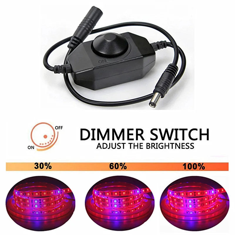 ruban led culture plantes 10m rouge bleu full spectrum adhésif moderne led phyto adaptable