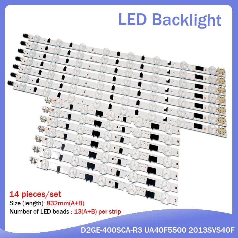 bande led blanc moderne 832mm connecteurs transparents 15 led