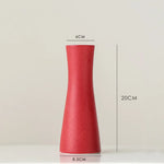 vases blancs modernes minimalistes céramique opaques fleurs artificielles table simple