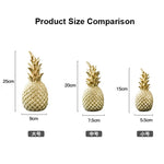 décoration moderne ananas résine noir blanc doré texture fruit chambre