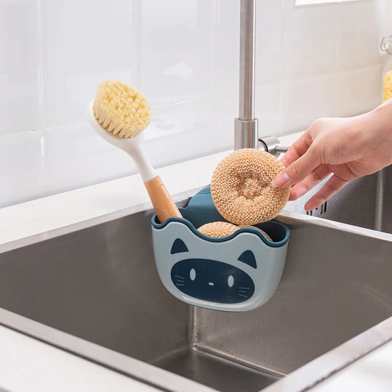 porte savon mural animé bleu vert rose moderne clips Brosse dents savon égouttoir rangement