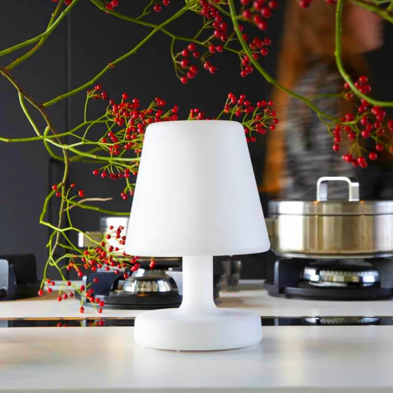 lampe table led moderne blanc télécommande lumière variable charge usb chambre enfants camping