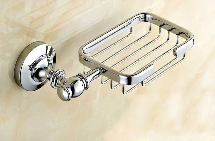ensemble accessoires salle bain chrome blanc porte savon distributeur brosse wc tasse motif