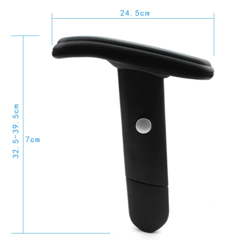 appuie bras chaise plastique noir moderne réglable pièces fixations