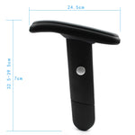 appuie bras chaise plastique noir moderne réglable pièces fixations