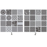 stencils géométriques motifs floraux décoration murale panneaux artistiques illusions optiques assiettes décoratives motifs traditionnels