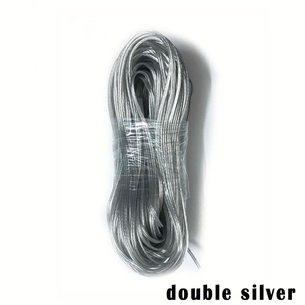 câble électrique argenté 5m cuivre pvc ul certifié 300v 22awg 24awg 26awg 30awg