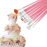 pinceaux outils modelage pâte modeler pâtisserie décoration gâteau plastique couleur assortie