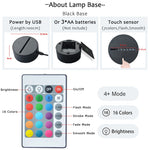 veilleuse led logo xbox multicolore moderne télécommande base noire chambre enfantDecorationBureau
