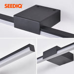 lampe murale led moderne blanc noir rectangle aluminium fixée mur chambre salon