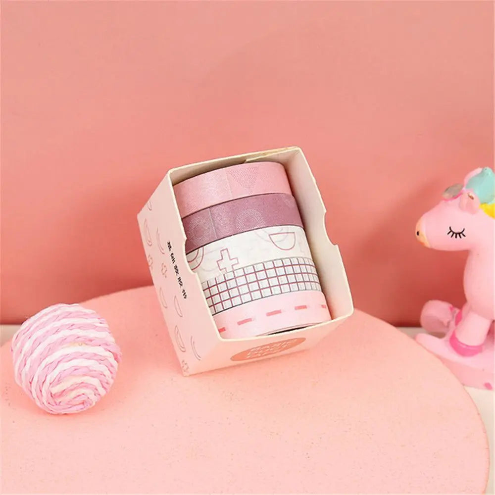 ruban adhésif décoratif washi tape masking tape 12 moderne minimaliste bleu vert rose gris