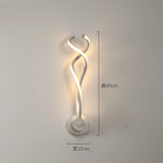 applique murale contemporaine minimaliste noir blanc élégante fixée mur lumière led flux lumineuxmodifiable