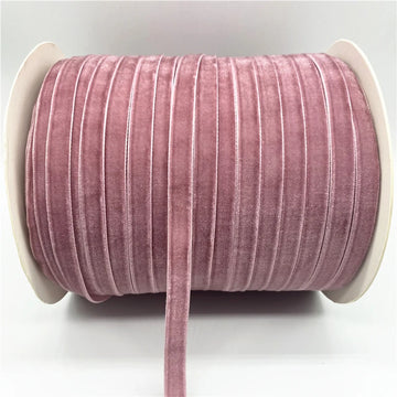 ruban velours rayures blanches rose pâle largeur 10mm 15mm 20mm 25mm 38mmOpaque polyester décoration