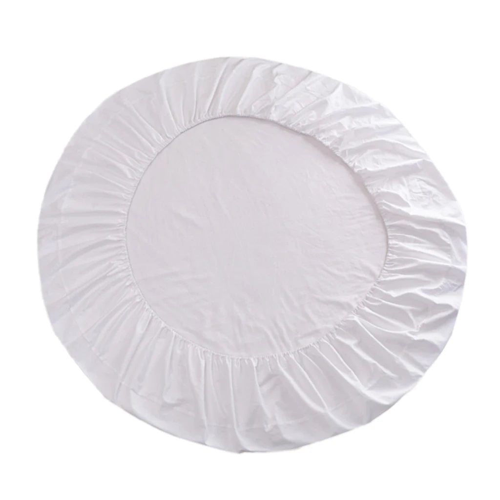 draps lit ronds coton extra doux couverture respirante diamètre large couleur