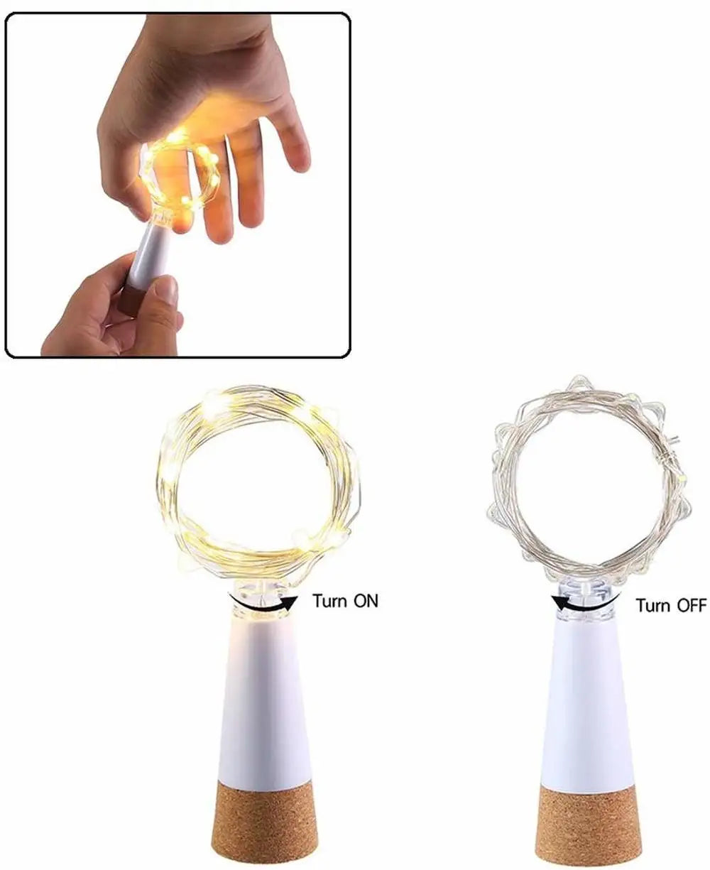 guirlande lumineuse usb rechargeable liège led moderne décoration chambre noël