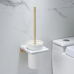 porte serviettes mural or marbre moderne double simple angle brosse wc