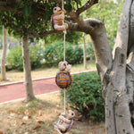 décoration suspendue tortues grenouilles résine vert marron exprès faciales jardin enfantinextérieurintérieur