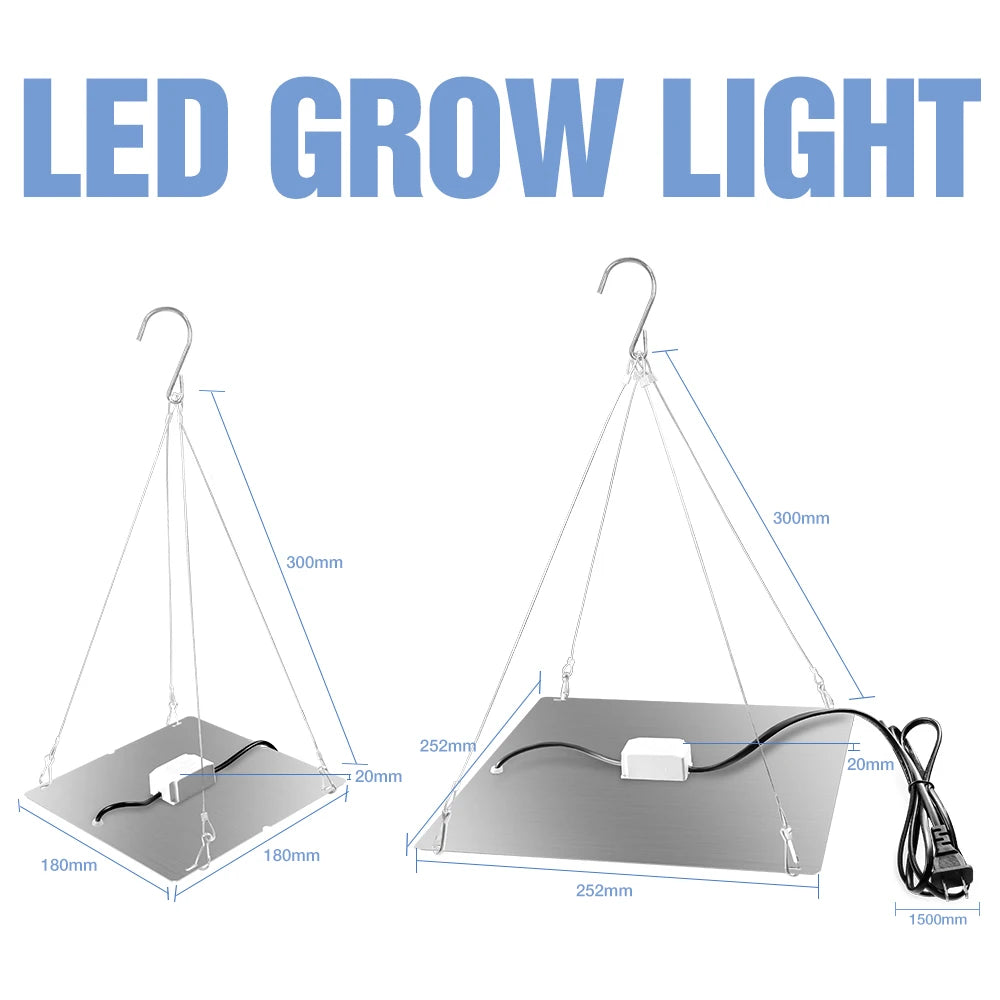 lampe croissance plante led violet rouge noir moderne 1000w 1500w eu us plug