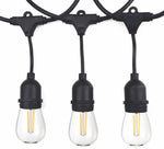 Guirlande lumineuse extérieure 15m LED E27 blanc chaud étanche