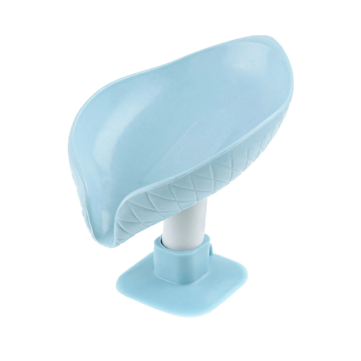 support savon moderne pp bleu clair succion transparent opacité matériau durable salle bains