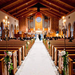 tapis cérémonie blanc uni classique décoration mariage allée fête blanc