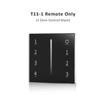 interrupteur led touch dimmer blanc noir rond moderne minimaliste adhésif