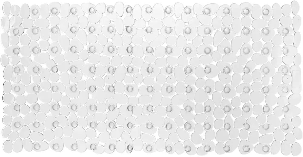 tapis bain moderne transparent adhésif antidérapant sécurité salle bain pvc respectueux environnement blanc noir