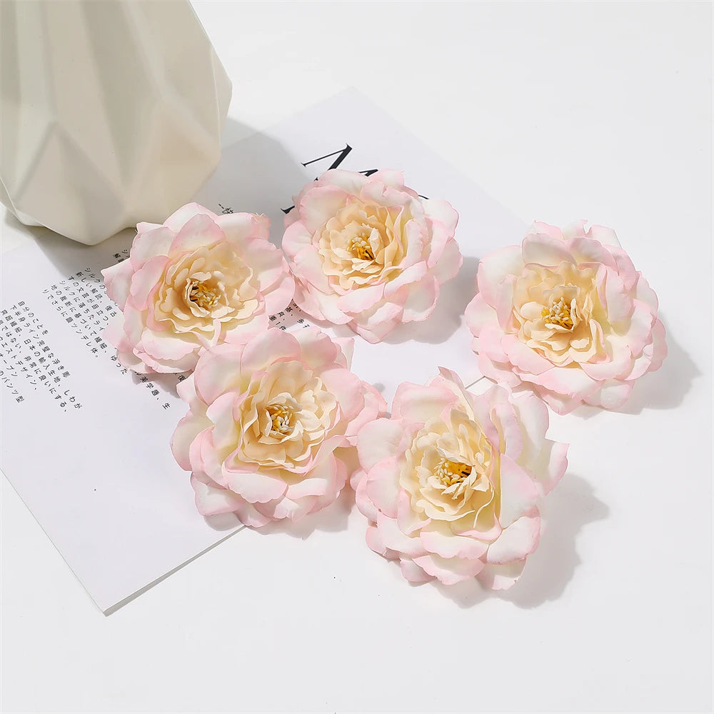 fleurs artificielles roses pivoines soie decoration maison romantique violet blancintérieur mariage