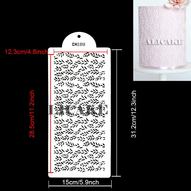 feuille mariage fondant dentelle outil pâtisserie plastique respectueux environnement noir blanc moderne minimaliste