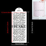 feuille mariage fondant dentelle outil pâtisserie plastique respectueux environnement noir blanc moderne minimaliste