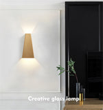 lampe murale moderne led 10w 6w noir doré blanc minimaliste chambre cuisine salle manger