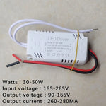 driver led blanc moderne 260 300ma 165 265v ac input 120 240v dc output
