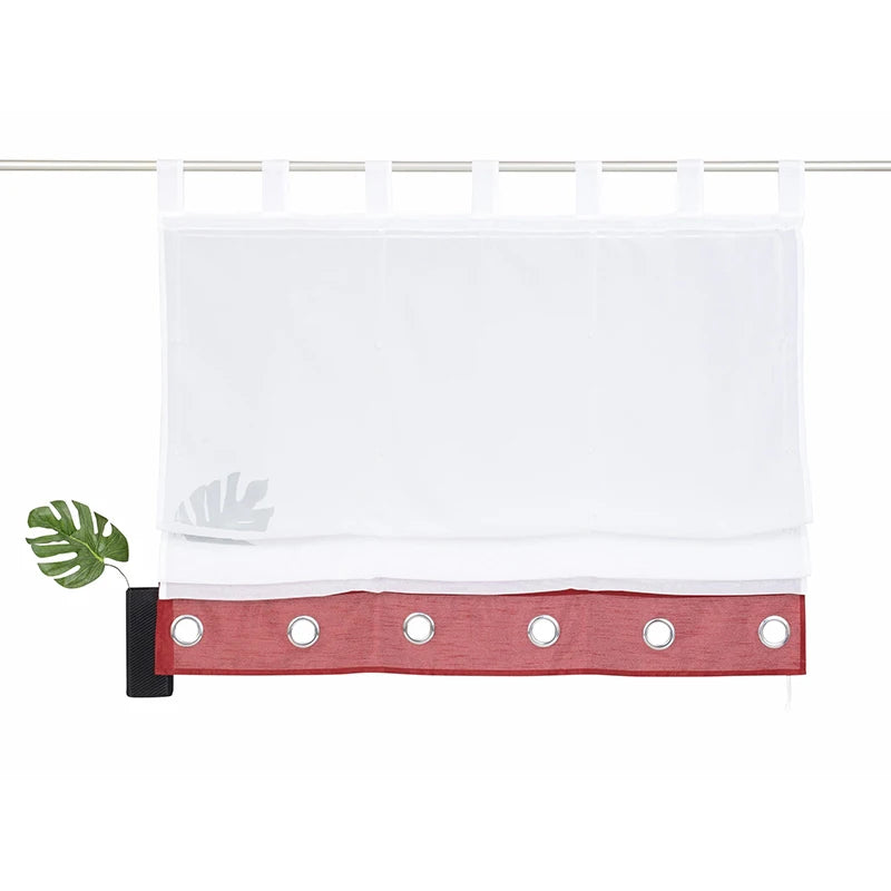 rideau fenêtre polyester blanc gris rouge vert clair zen décoration fil teint translucentextérieur