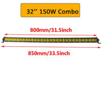 barre lumineuse led jaune moderne 13 20 32 38 inch ip67 vis protection