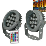 projecteur led gris moderne télécommande ip65 certifié rohs ccc 12w 85 265v