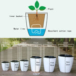 pots plantes modernes blancs lisses drainage absorbant coton grilles tailles xl xxl