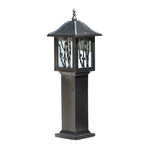 lanterne jardin noire bronze bambou doré ip65 étanche led 80cm classique orientalextérieur