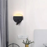 lampe murale moderne LED noir blanc interrupteurs éclairage quotidien chambre cuisine salle manger entrée