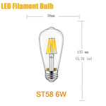 ampoules led filament transparentes vintage 2700k 25000h opalescent e14 e27 12v 24v