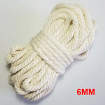 corde coton tissée rustique 100 naturelle 2mm 80m rouleau écologique haute ténacité blanc