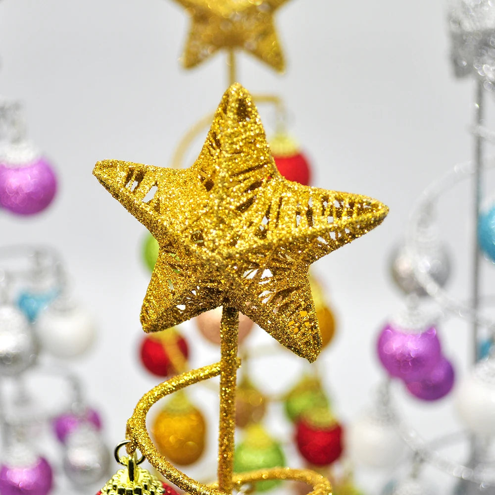 Sapin de Noël argenté pour décoration festive