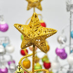 Sapin de Noël argenté pour décoration festive